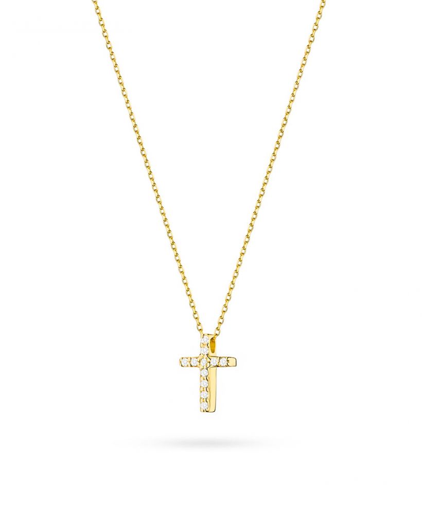 Łańcuszek Bonore 42 - 45 cm ze Złota próby 585 z diamentem 0,06 ct