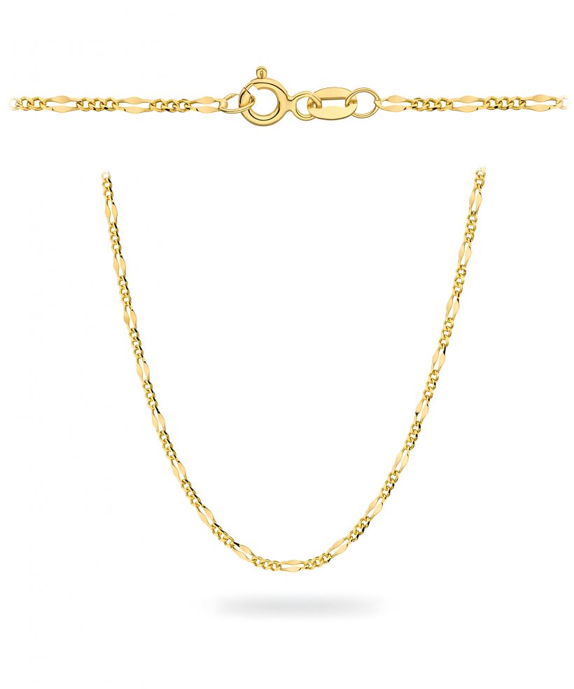 Łańcuszek Bonore 55 cm. Splot Figaro,Gucci ze złota próby 585 o szerokości 1 mm