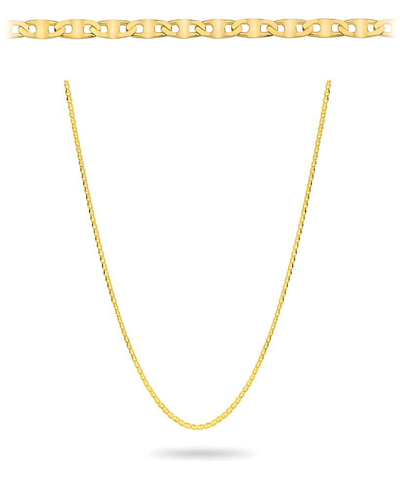 Łańcuszek Bonore 45 cm. Splot Gucci ze złota próby 585 o szerokości 1 mm