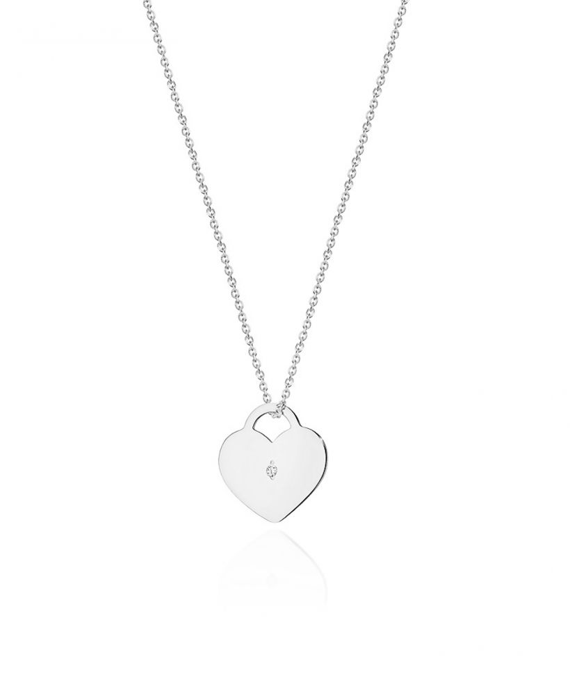 Łańcuszek Bonore 42 - 45 cm ze Złota próby 585 z diamentem 0,005 ct