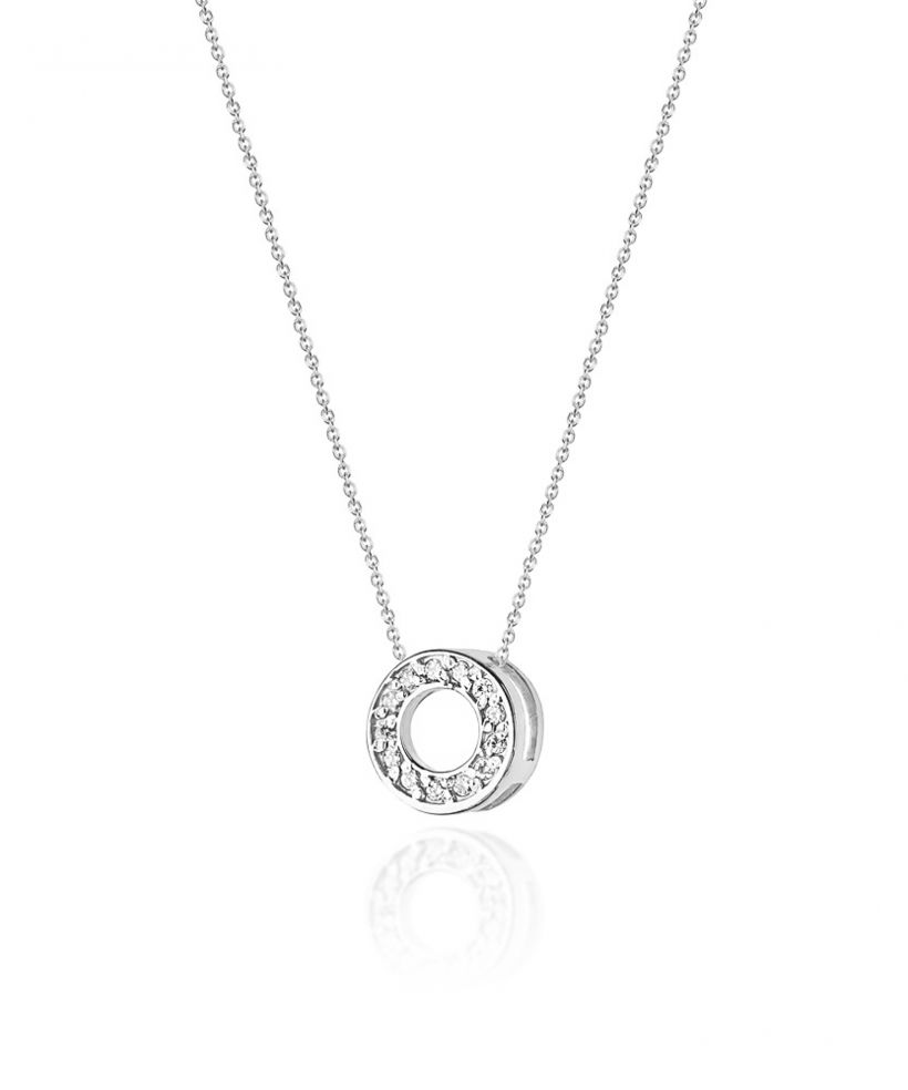 Łańcuszek Bonore 42 - 45 cm ze Złota próby 585 z diamentem 0,06 ct