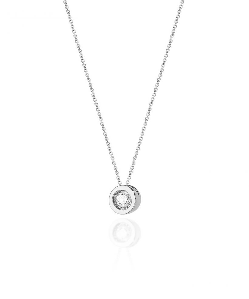 Łańcuszek Bonore 42 - 45 cm ze Złota próby 585 z diamentem 0,08 ct