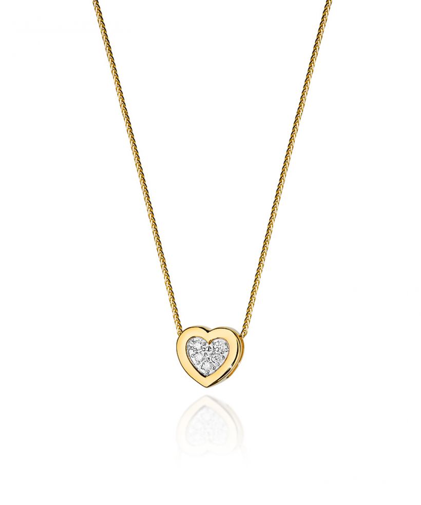 Łańcuszek Bonore 45 cm ze Złota próby 585 z diamentem 0,07 ct