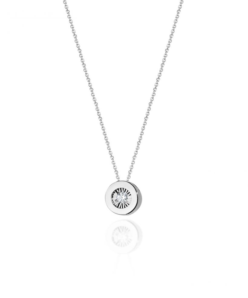 Łańcuszek Bonore 42 - 45 cm ze Złota próby 585 z diamentem 0,03 ct