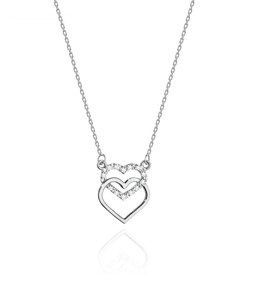Łańcuszek Bonore 42 - 45 cm ze Złota próby 585 z diamentem 0,05 ct