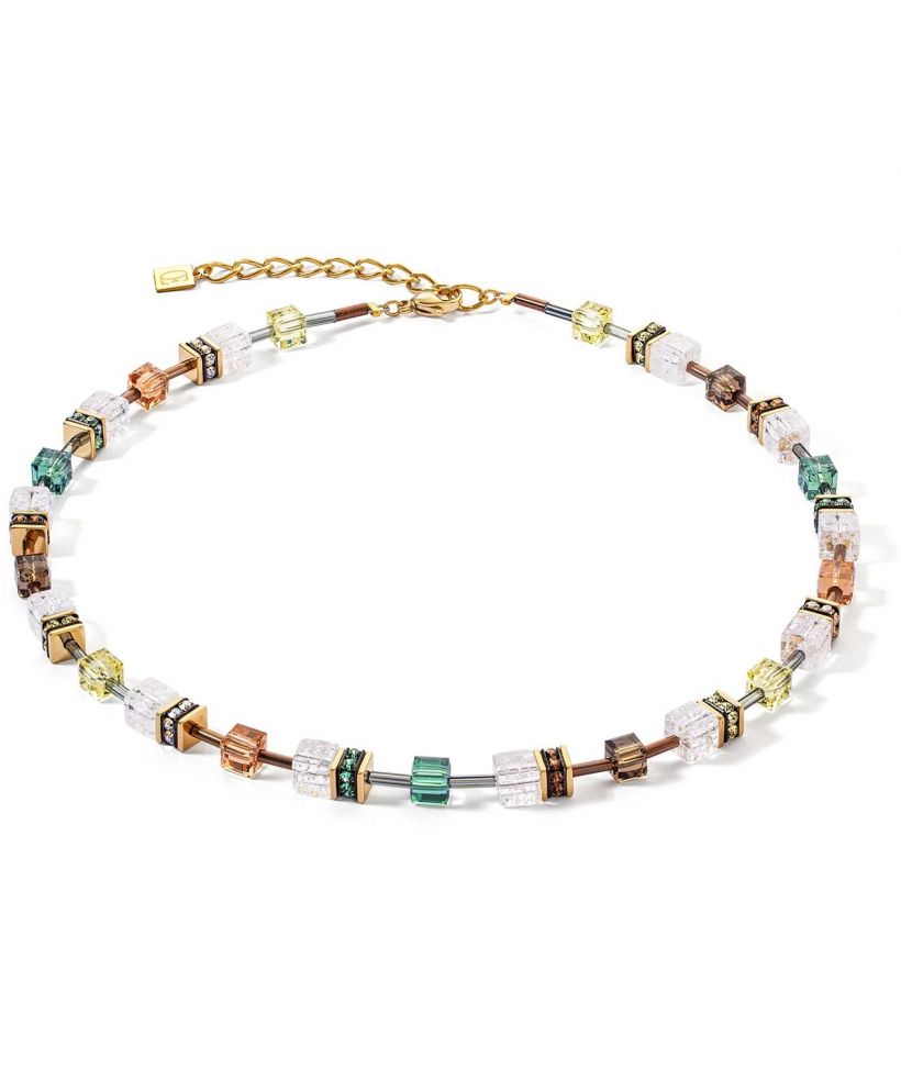 Naszyjnik Coeur de Lion GeoCUBE® Iconic Brown White