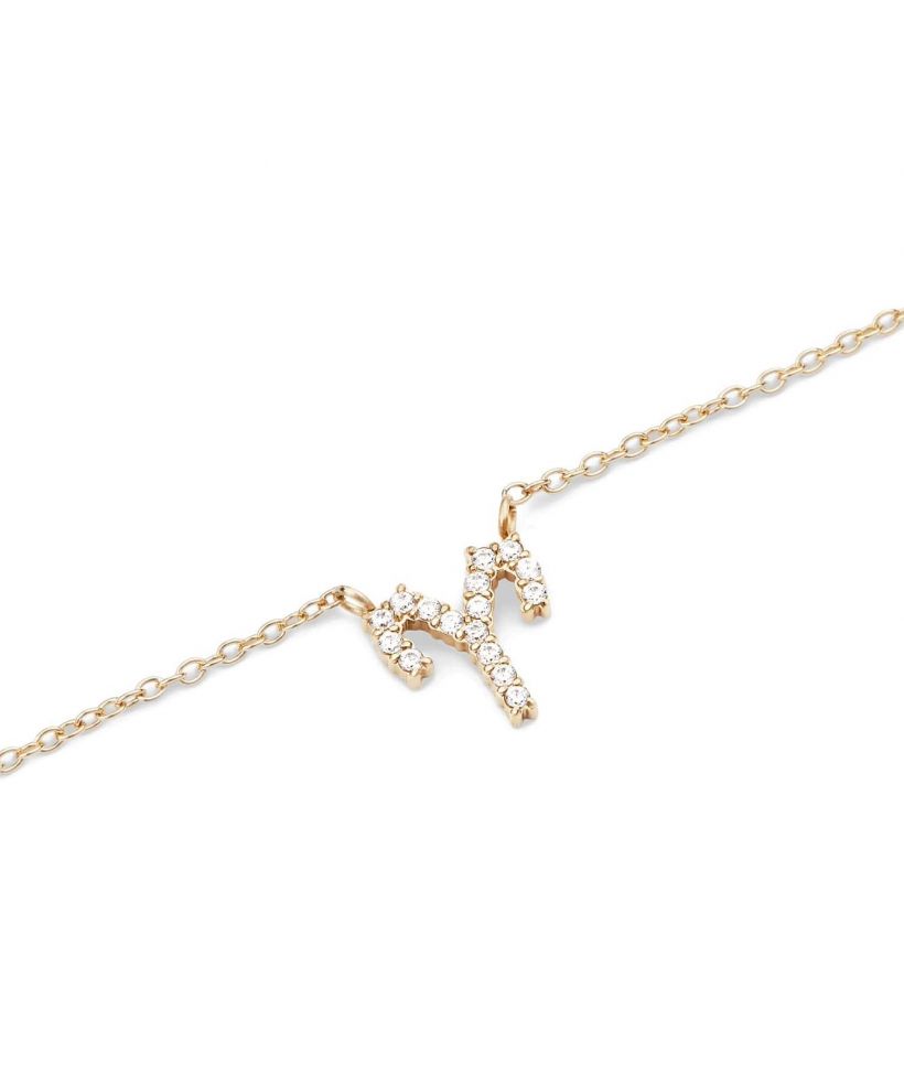 Naszyjnik Daniel Wellington Crystal Zodiac Chain Gold Aries