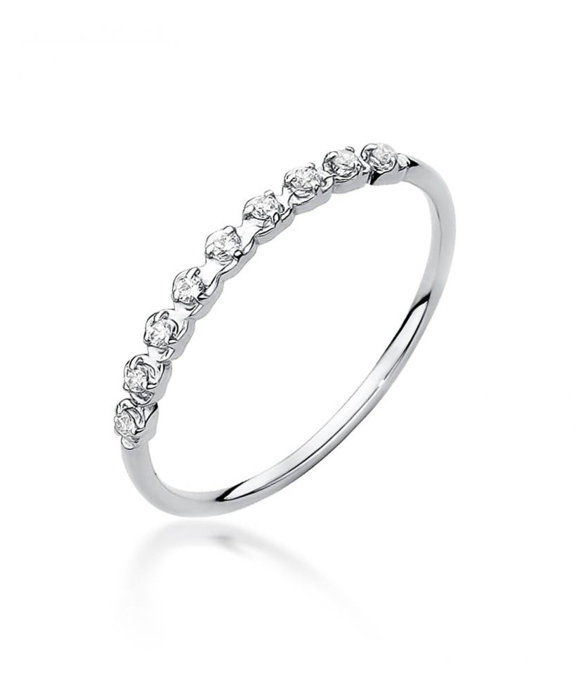 Pierścionek Bonore ze Złota próby 585 z diamentem 0,045 ct