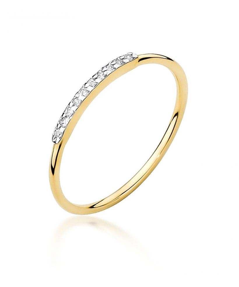 Pierścionek Bonore ze Złota próby 585 z diamentem 0,05 ct