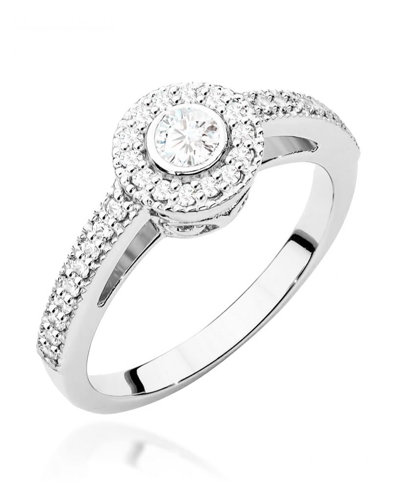 Pierścionek Bonore ze Złota próby 585 z diamentem 0,37 ct