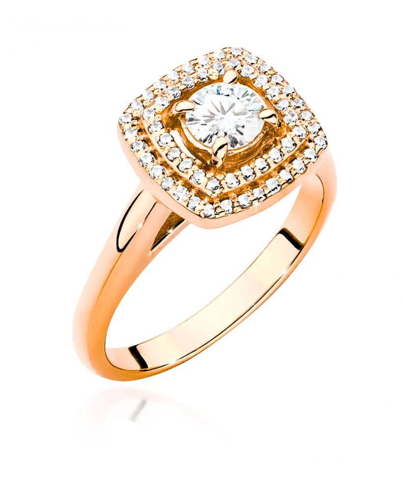 Pierścionek Bonore ze Złota próby 585 z diamentem 0,68 ct