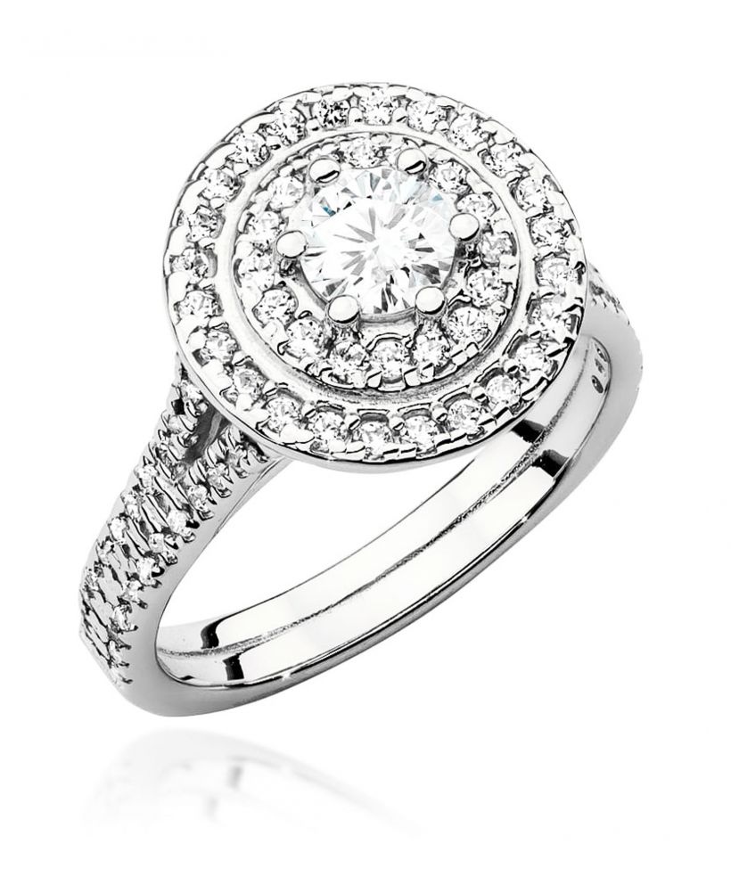 Pierścionek Bonore ze Złota próby 585 z diamentem 1,01 ct