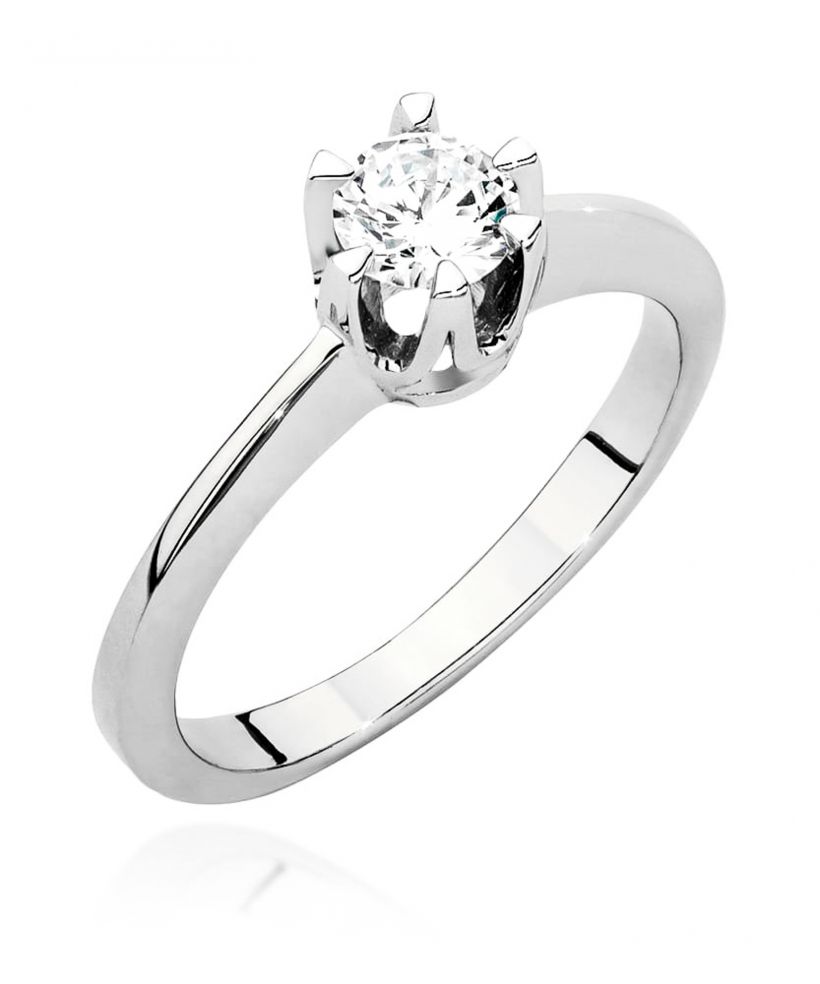 Pierścionek Bonore ze Złota próby 585 z diamentem 0,4 ct