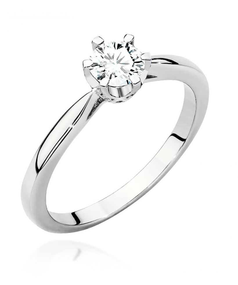 Pierścionek Bonore ze Złota próby 585 z diamentem 0,46 ct