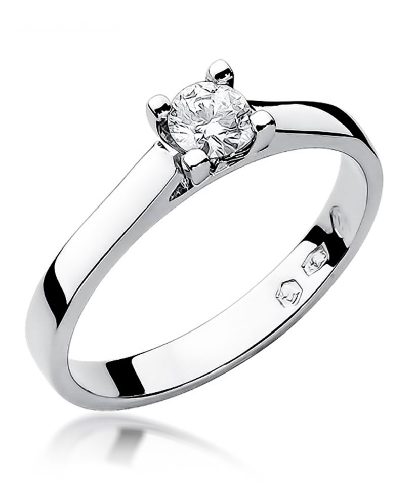 Pierścionek Bonore ze Złota próby 585 z diamentem 0,25 ct