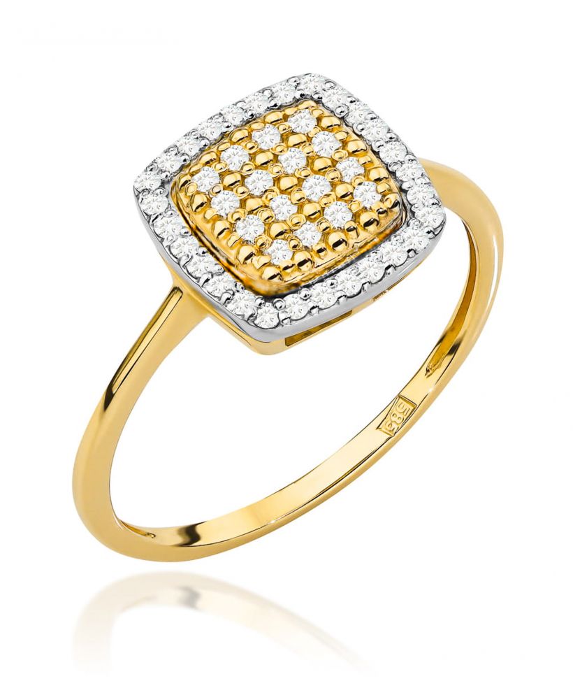 Pierścionek Bonore ze Złota próby 585 z diamentem 0,28 ct