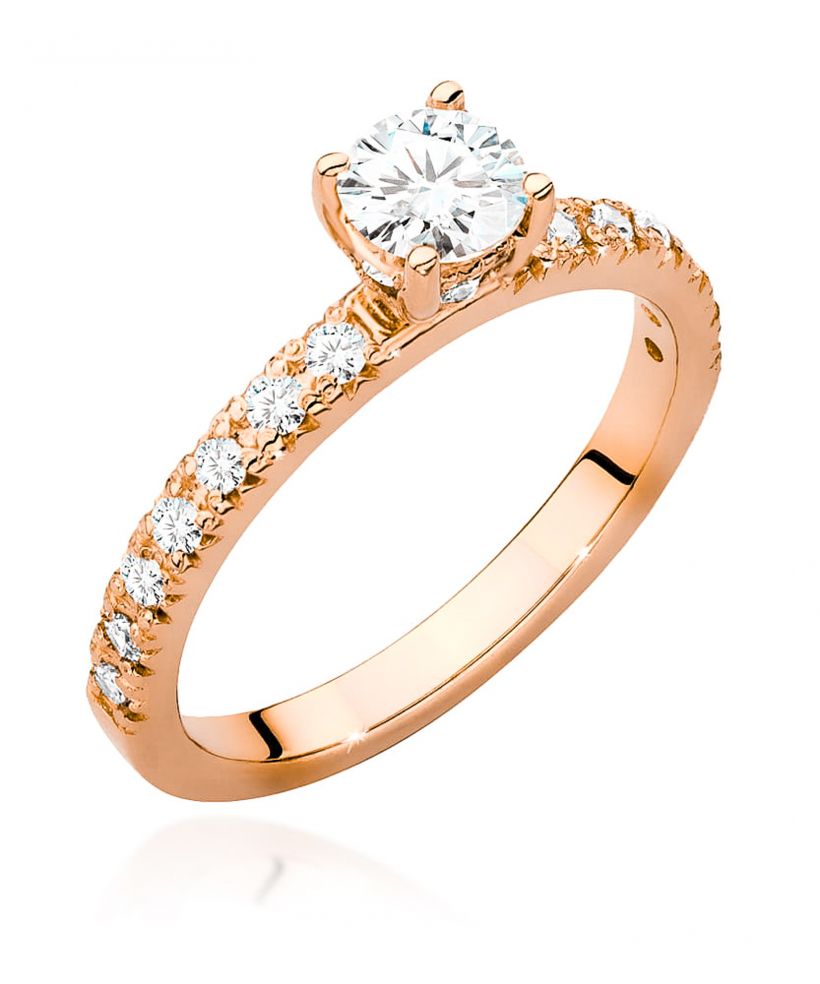 Pierścionek Bonore ze Złota próby 585 z diamentem 0,64 ct