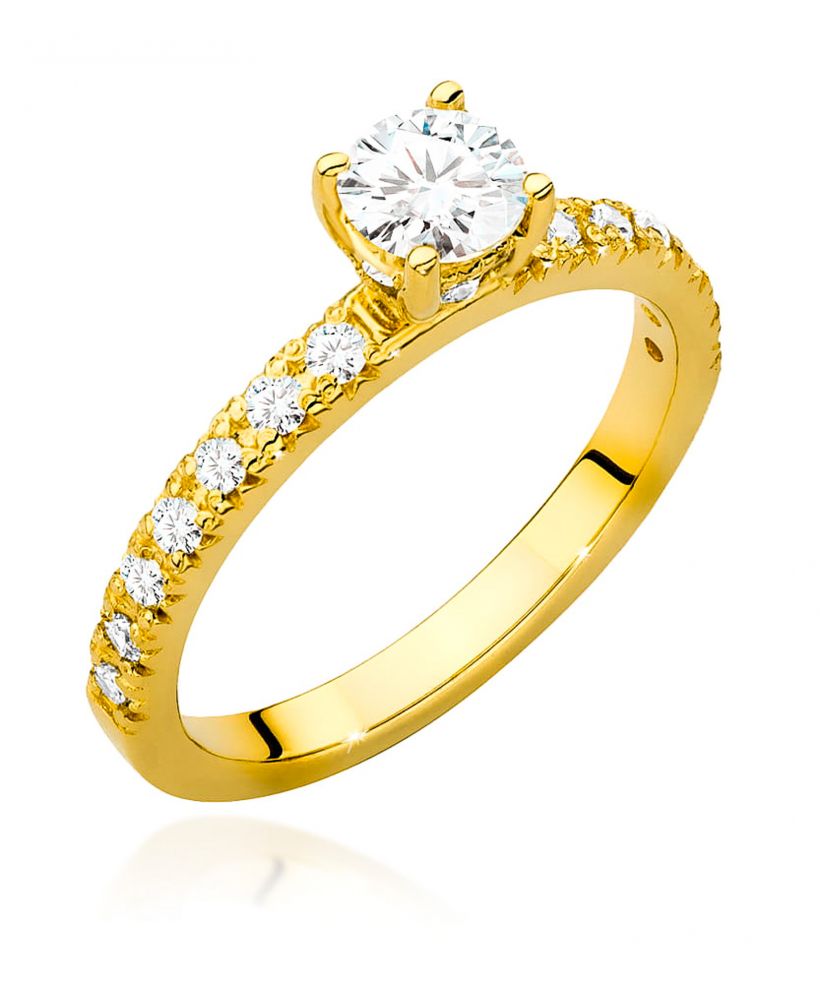 Pierścionek Bonore ze Złota próby 585 z diamentem 0,64 ct