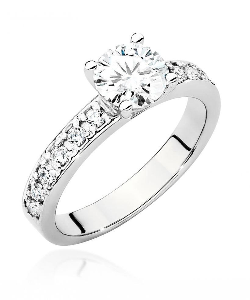 Pierścionek Bonore ze Złota próby 585 z diamentem 1,24 ct