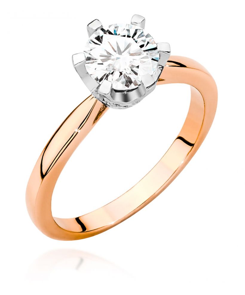 Pierścionek Bonore ze Złota próby 585 z diamentem 1,06 ct
