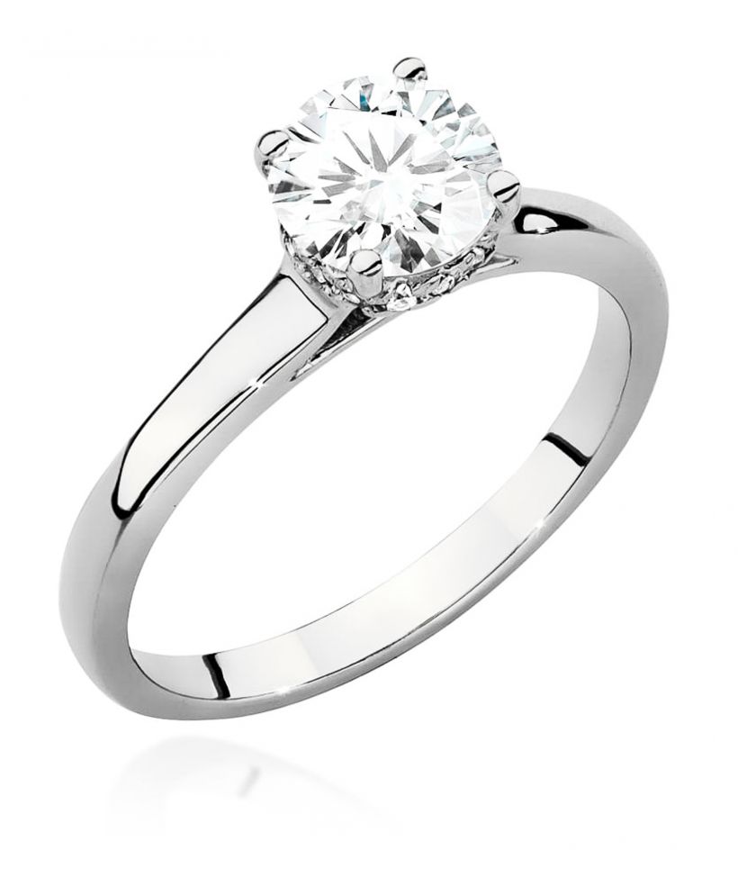Pierścionek Bonore ze Złota próby 585 z diamentem 1,07 ct