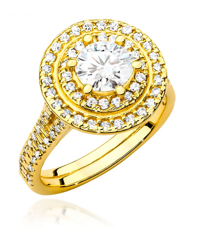 Pierścionek Bonore ze Złota próby 585 z diamentem 1,33 ct