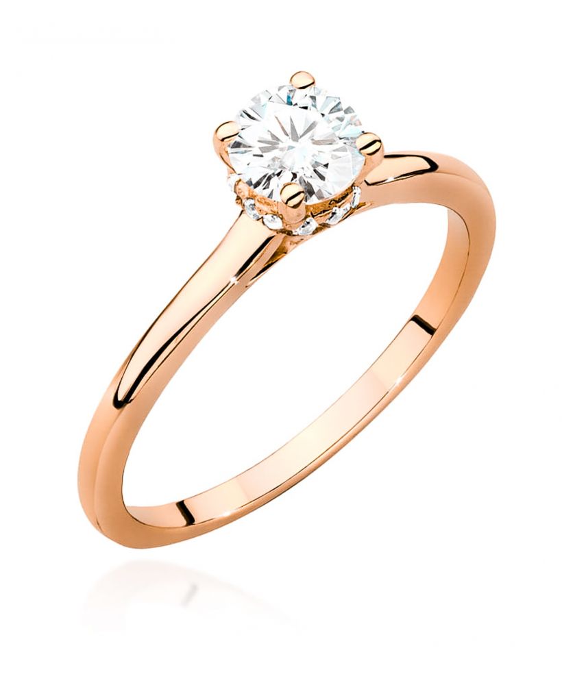 Pierścionek Bonore ze Złota próby 585 z diamentem 0,56 ct