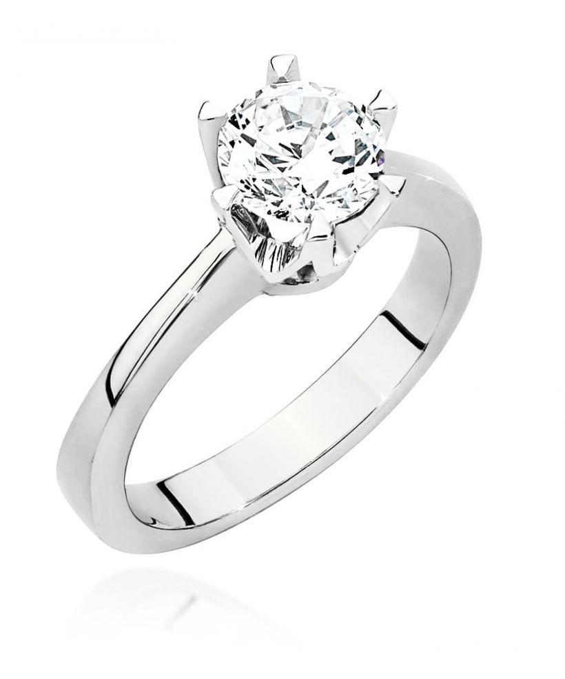 Pierścionek Bonore ze Złota próby 585 z diamentem 0,7 ct