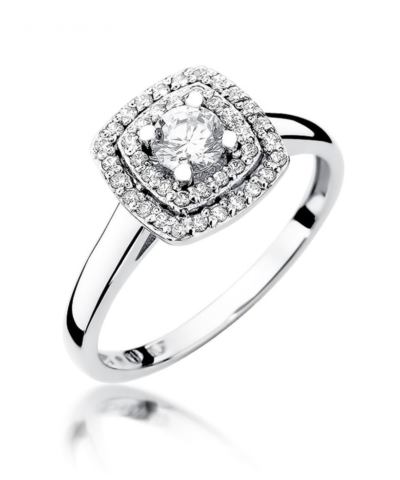 Pierścionek Bonore ze Złota próby 585 z diamentem 0,5 ct