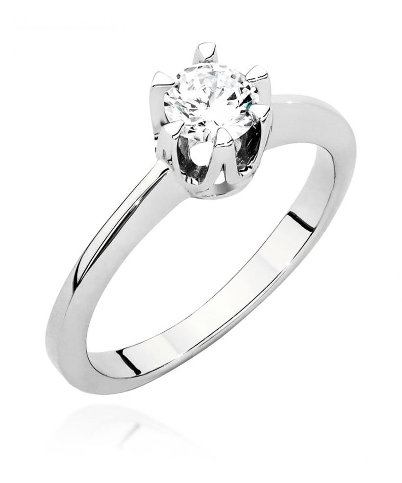 Pierścionek Bonore ze Złota próby 585 z diamentem 0,5 ct