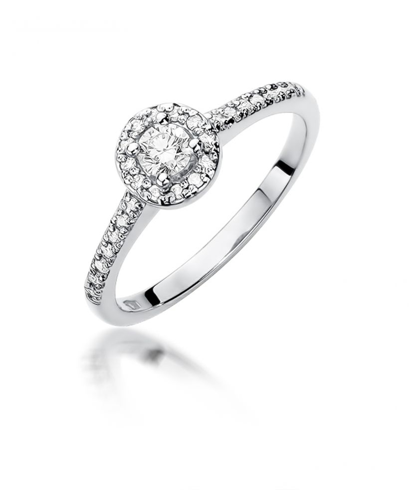 Pierścionek Bonore ze Złota próby 585 z diamentem 0,28 ct