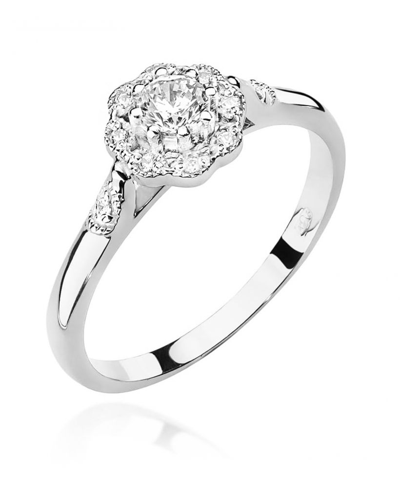Pierścionek Bonore ze Złota próby 585 z diamentem 0,28 ct