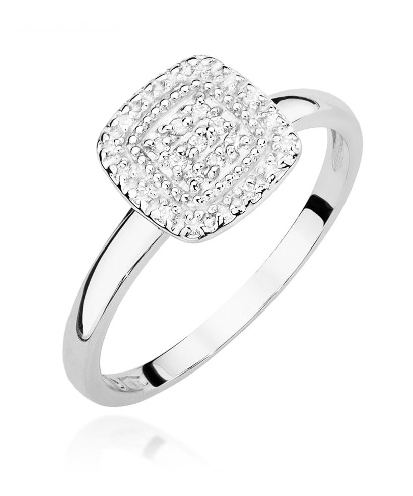 Pierścionek Bonore ze Złota próby 585 z diamentem 0,13 ct