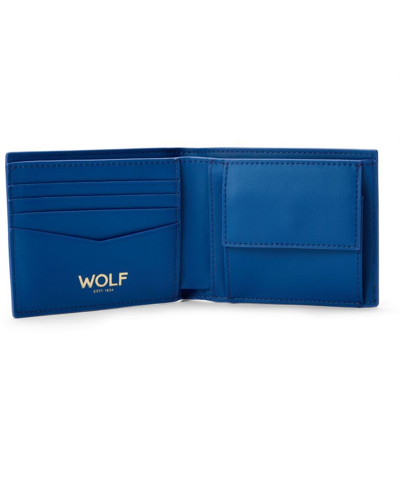 Portfel na banknoty i monety Wolf Signature Blue