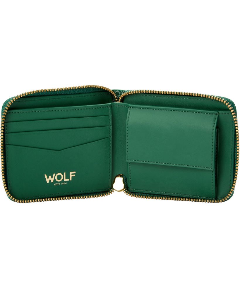 Portfel zamykany na zamek Wolf Signature Green