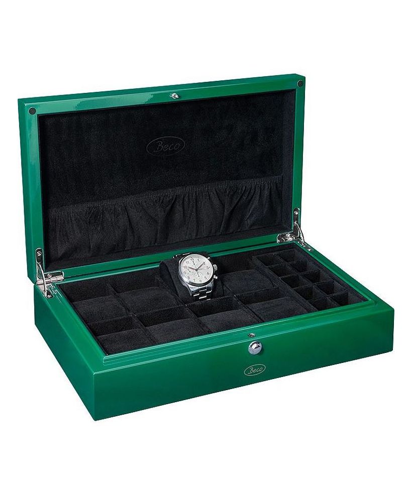 Pudełko Beco Technic Green Na 8 Zegarków I Biżuterię