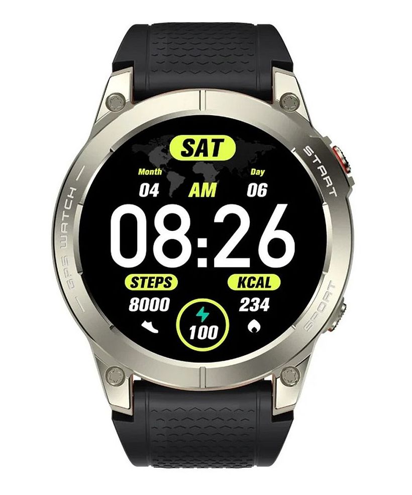 Smartwatch Manta Activ X GPS Srebrny SET
