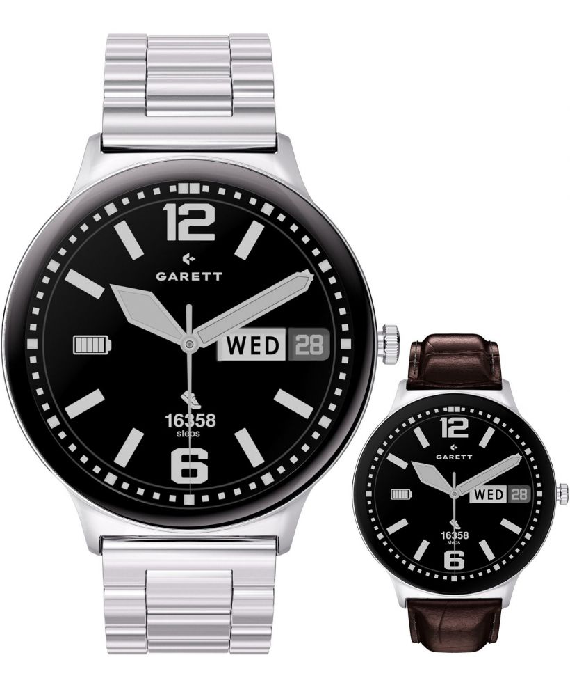 Smartwatch Garett Quantum Glow Silver SET