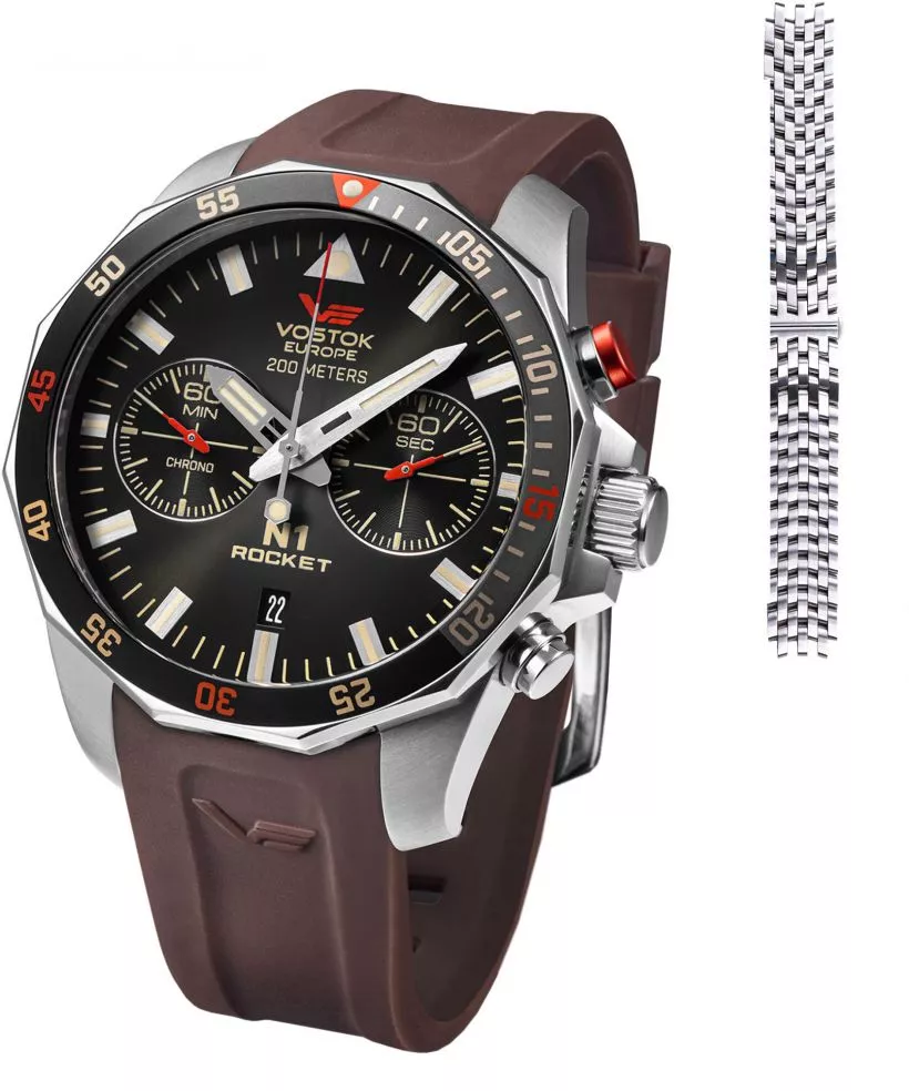 Zegarek męski Vostok Europe N1 Rocket Chrono Limited Edition + pasek Vostok