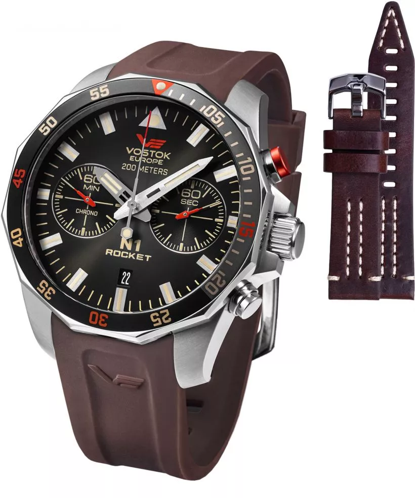 Zegarek męski Vostok Europe N1 Rocket Chrono Limited Edition + pasek Vostok