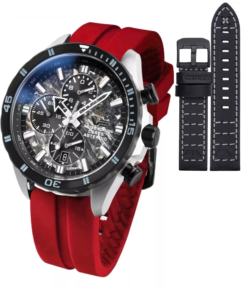 Zegarek męski Vostok Europe Almaz Chrono Ceres Asteroid Limited Edition + paski Vostok