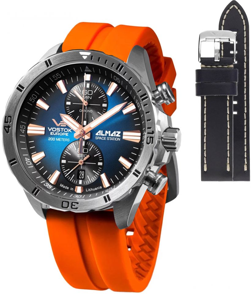 Zegarek męski Vostok Europe Almaz Chrono Limited Edition + pasek Vostok