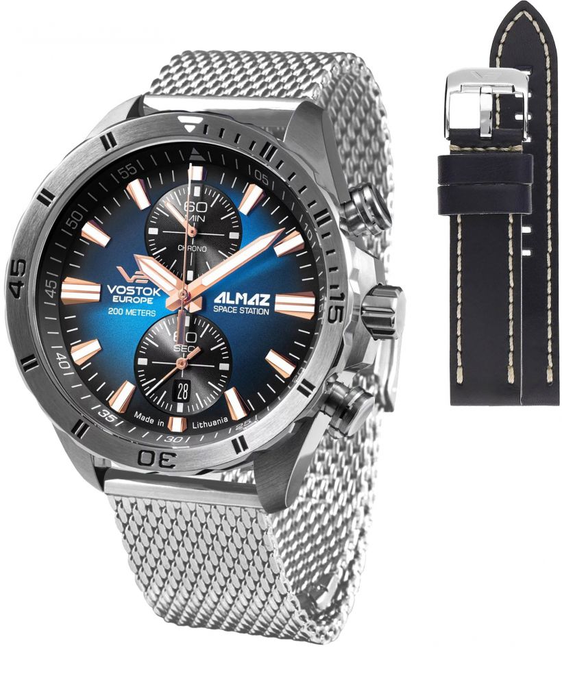 Zegarek męski Vostok Europe Almaz Chrono Limited Edition + pasek Vostok