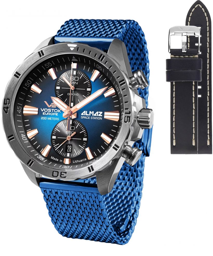 Zegarek męski Vostok Europe Almaz Chrono Limited Edition + pasek Vostok