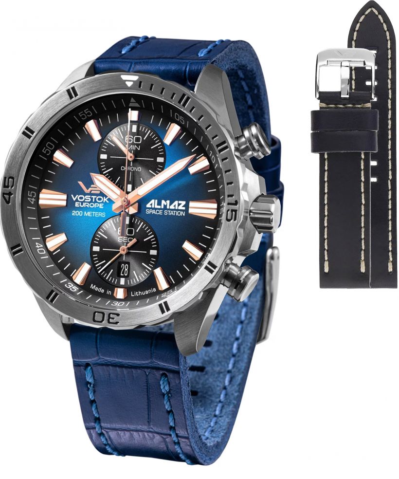 Zegarek męski Vostok Europe Almaz Chrono Limited Edition + pasek Vostok