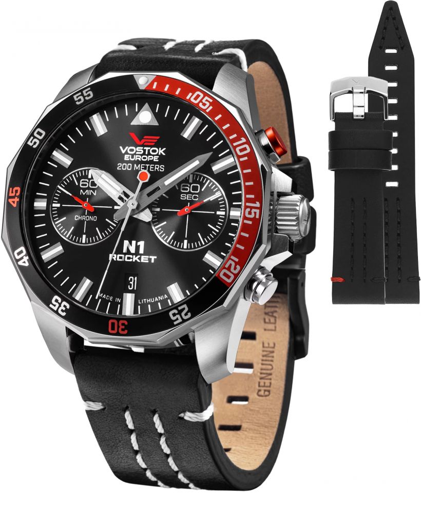 Zegarek męski Vostok Europe Rocket N-1 Chrono Limited Edition + pasek Vostok