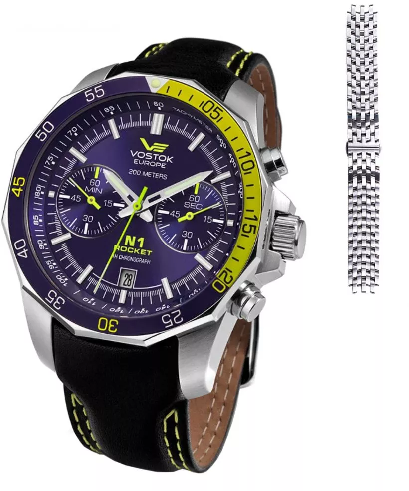 Zegarek męski Vostok Europe Rocket N-1 Chrono Limited Edition + paski Vostok