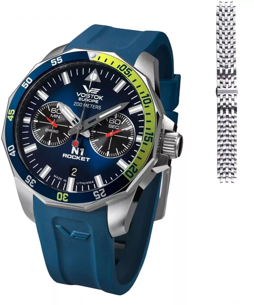 Zegarek męski Vostok Europe Rocket N-1 Chrono Limited Edition + paski Vostok