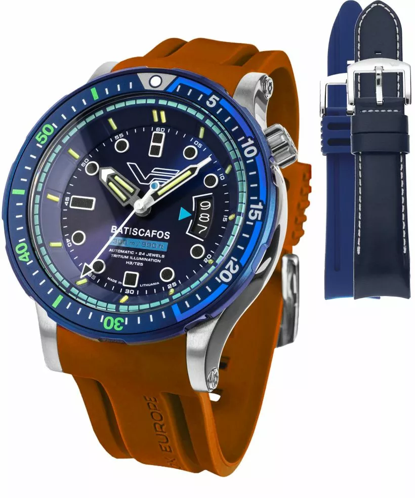 Zegarek męski Vostok Europe Batiscafos SET + 2 paski Vostok