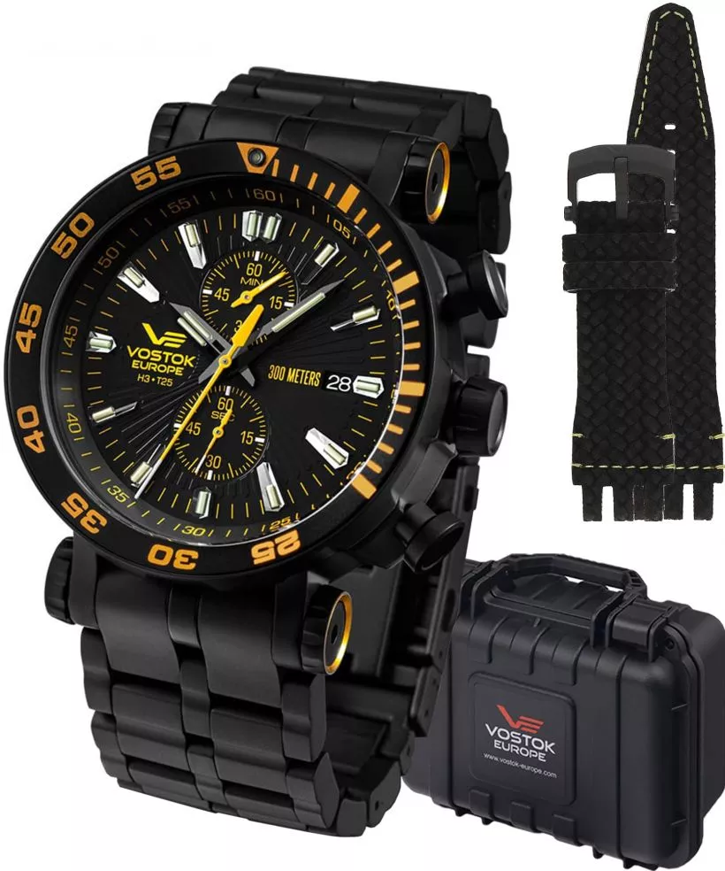 Zegarek męski Vostok Europe Energia Rocket Chrono Limited Edition + 2 paski Vostok